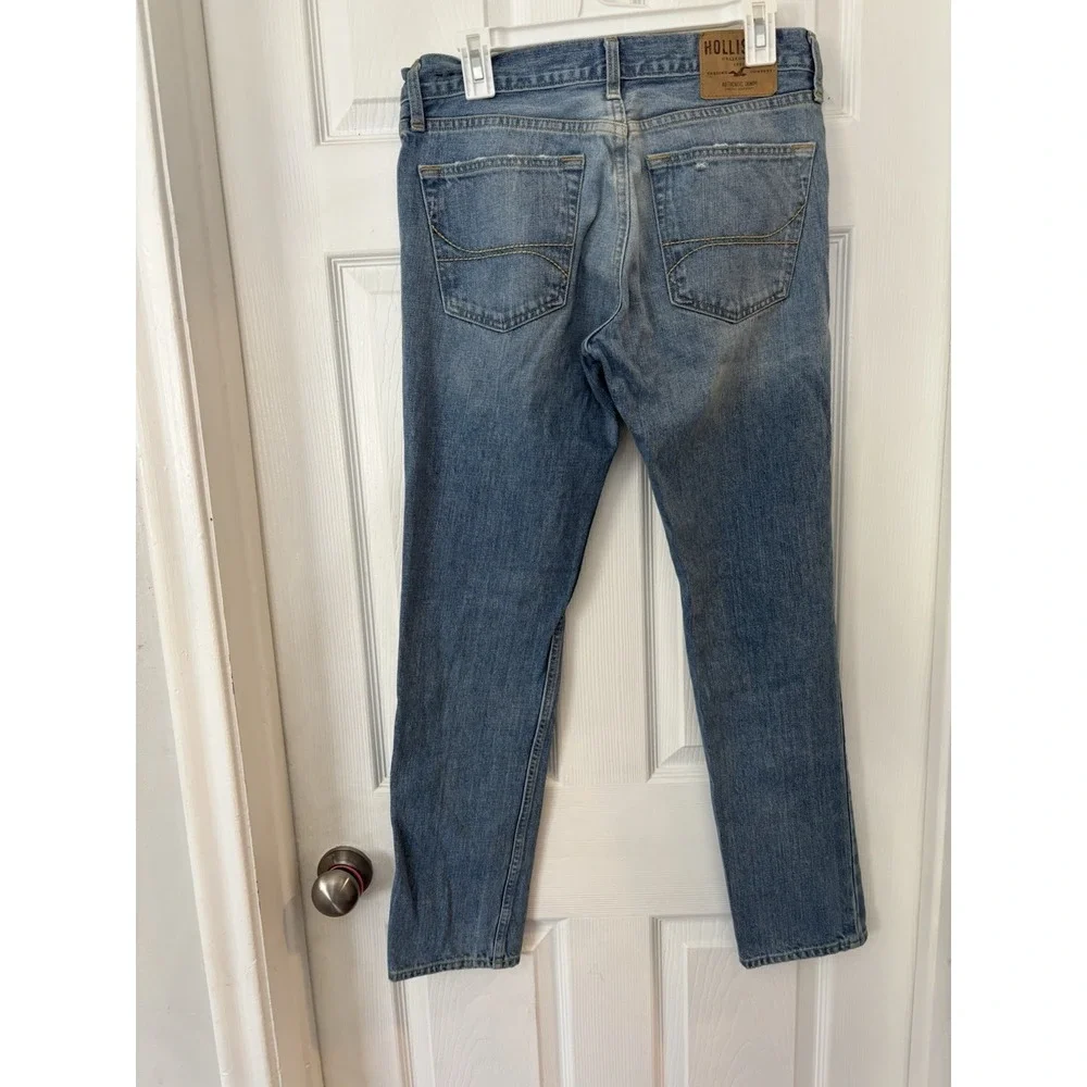 Men's Hollister‎ button butterfly jeans 32/30 distressed